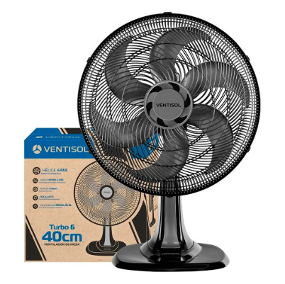 VENTILADOR MESA VENTISOL 40CM 127V CINZA 